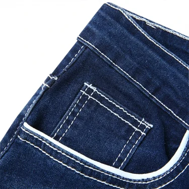 Men Jeans Solid Pockets Stretch Denim Straight Pants Spring Summer Business Casual Trousers Daily Streetwear Men's Clothing 6