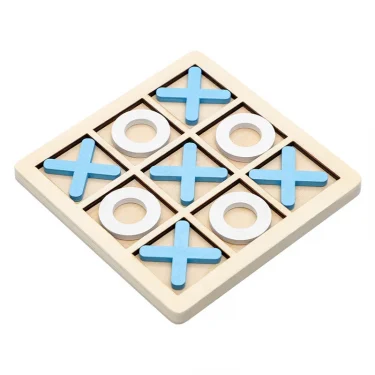 Solid Wooden Tic Tac Toe Board Game - Perfect for Family Fun and Backyard Entertainment! 6