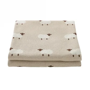 Baby Blankets Newborn Swaddle Wrap 100*80 CM Cotton Knitted Infant Kids Stroller Bedding Quilt Super Soft Children's Accessories 2