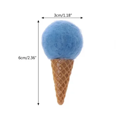 Newborn Felt Ice Cream Props Tiny Baby Girl Boy Photo Shoot Handmade Felt Photography Props Accessories 6