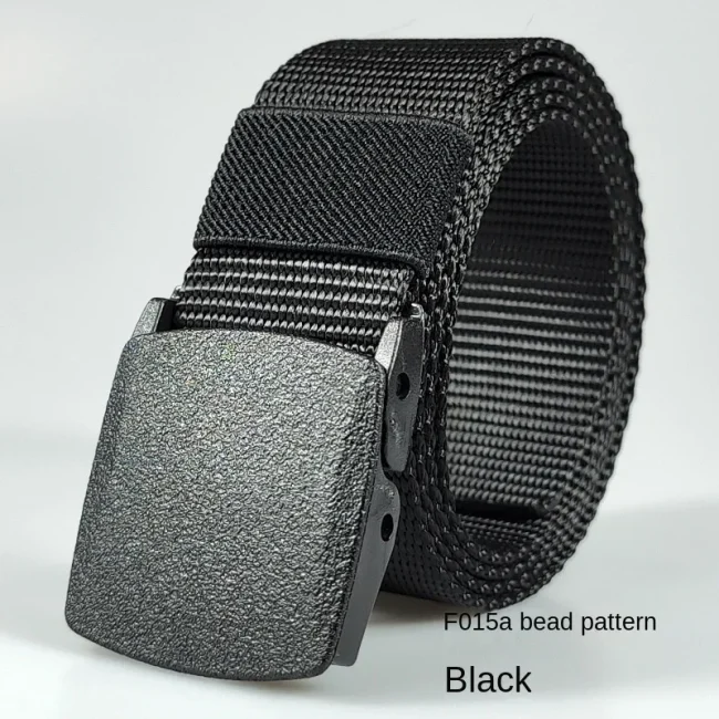 Men's Belt Outdoor Casual Canvas Belt nonmetal Free Training Nylon Tactical Belt With Pants Jeans Sports Belts For Men Women 4