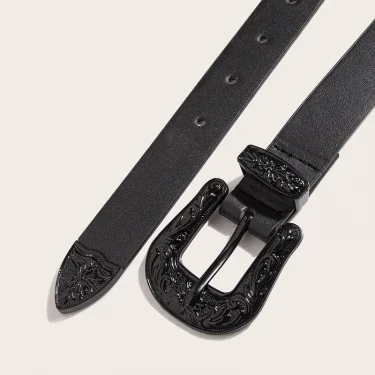 Women Belt Designer Belt Fashion Punk Cowboy Women's Trousers Belt for Jeans Belts for Lady Black Belts Waist Belts Strap ZX023 4