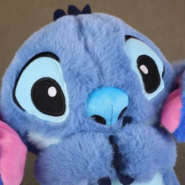 New Lilo&Stitch Plush Doll Breath Child Peluche Kawaii Soothes Toy Anime Baby Music Light Sleep Toys Pink Stitch Kid Gifts 5