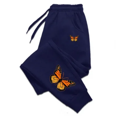 Butterfly Printing Womens Sweatpants Fashion Casual Trend Jogging Trousers Versatile Soft Hot Sales Street Elastic Waist Pants 5