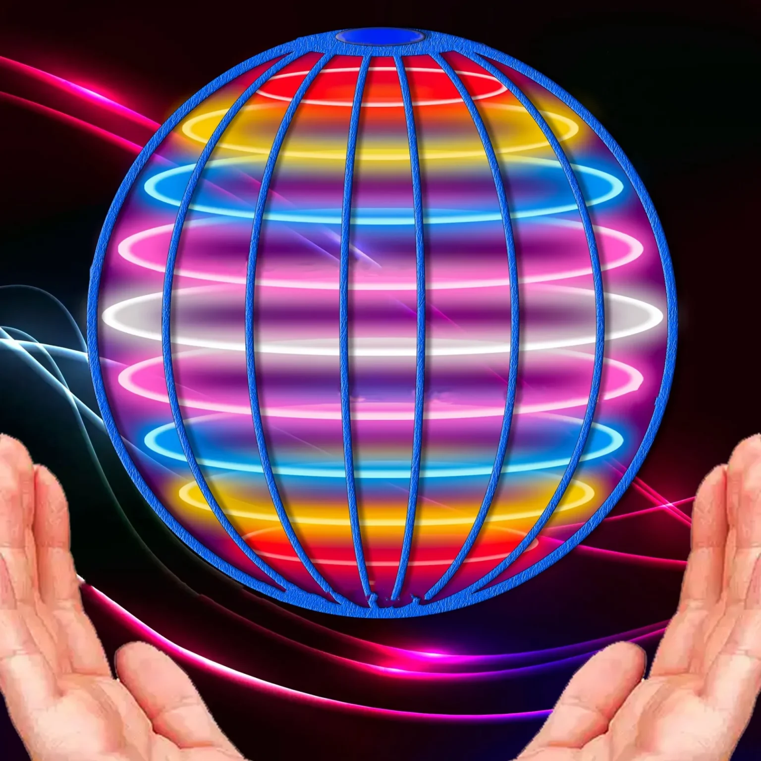 Flying Ball Boomerang Drone Flyorb Magic With LED Lights Gift Hover Ball Fly Nova Orb Flying Spinner Fidget Children Family Toys 1