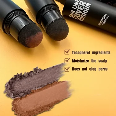 A Multi-Functional Face and Brow Powder To Fill in The Hairline,Portable Hairline Repair Powder for Grey Hair Roots and Thinning 5