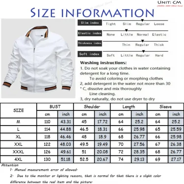 New Men's Stand Collar Zipper Jacket Casual Outdoor Waterproof Sweatwear Jogging Bomber Coat Windbreaker Jacket for Men 6