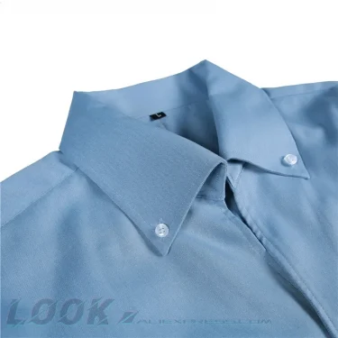 Men's Italian Collar Shirt, Wrinkle-free, Casual, Fashionable, Slim-fit with A Lapel Design, Branded Clothing, Youth, New 5
