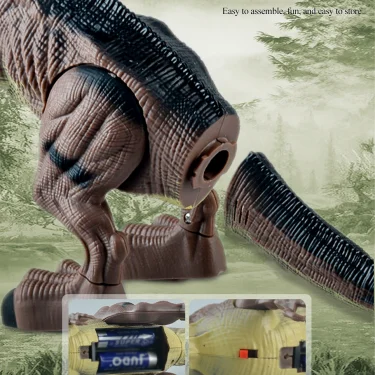 Dinosaur Toys for Kids 3+, Electric Audiovisual Dinosaur Model Electronic Walking Robot Dinosaur Toy Not Include Battery 4