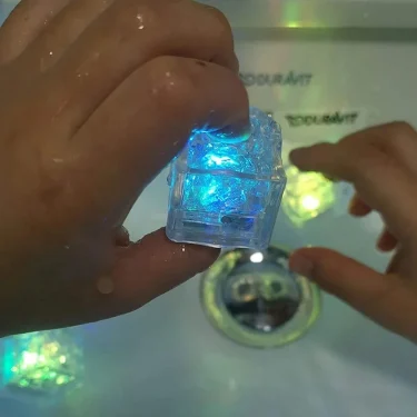 12PCS Baby Bath Bathtub LED Light Up Toys Colorful Waterproof Glowing Bath Toys for Boys Girls Infant Birthday Xmas Gift 6