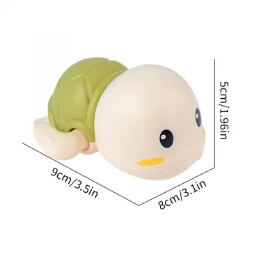 3PCS Baby Bath Toys Water Chain Clockwork Bathing Cute Swimming Turtle Toy Toddler Pool Beach Classic Toy For Kids Water Playing 5
