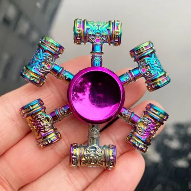 Dragon Wings Hand Spinner High Speed Low Noise Fingertip Gyro Alloy Anti Pressure Metal Rainbow Finger Spinner Children Toys 2