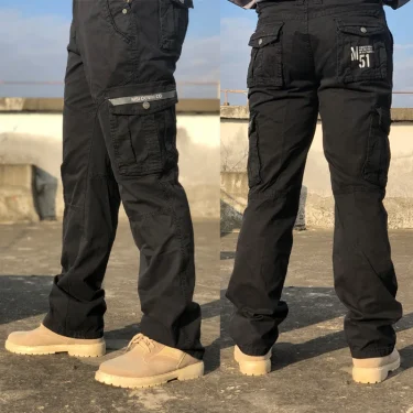 Men's Fashion Work Pants Outdoor Wear-resistant Mountaineering Trousers Work Clothes Street Fashion Cargo Pants 4