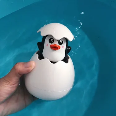 Baby Bathing Toy Kids Cute Duck Penguin Egg Water Spray Sprinkler Bathroom Sprinkling Shower Swimming Water Toys For Kids Gift 4