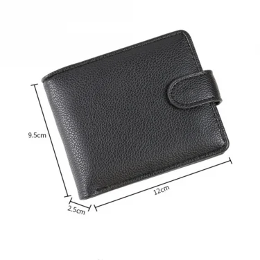 High Capacity Men's Hasp Leather Wallet Multiple Card Slots ID Credit Card Holder Coin Vintage Wallet Fashion Business Wallet 3