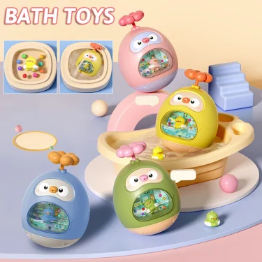 Baby Bath Toy Amphibious Cute Fun Spray Water Tumbler Toy Water Bathtub Pool Beach Kids Baby Toys 12 Months Bathing Bathroom 4