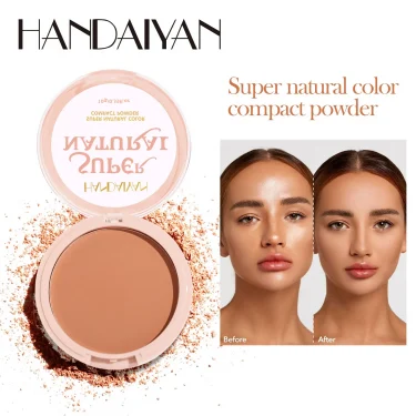 8 Color Matte Face Pressed Powder 24 Hours Oil Control Natural Setting Powder Foundation Full Coverage Waterproof Lasting Makeup 6