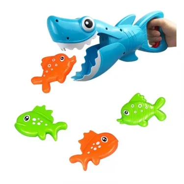 Shark Grabber Fish Baby Bathtub Bath Toys Toddler Interactive Swiming Pool Fishing Tool Outdoor Beach Water Toy Gifts for Boy 2