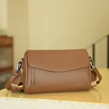 Authentic Genuine Leather Women's Shoulder Bag Fashion Retro Female Crossbody Bags Wallet Luxury Designer Brand Messenger Sac 4