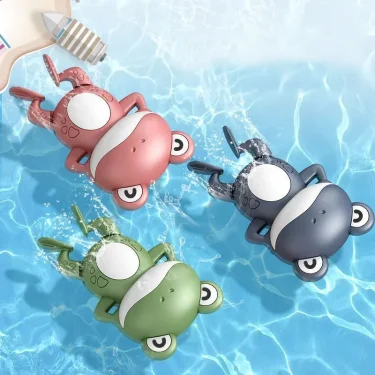Cute Frogs Baby Bath Toys for Children New Baby Swimming Bath Toy Clockwork Bath Toys Brinquedos Infantil Игрушки Для Детей 6