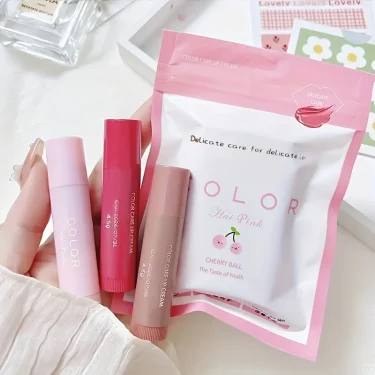 Colored moisturizing lip balm lipstick moisturizing, moisturizing, diluting lip lines, anti-drying lip balm 4