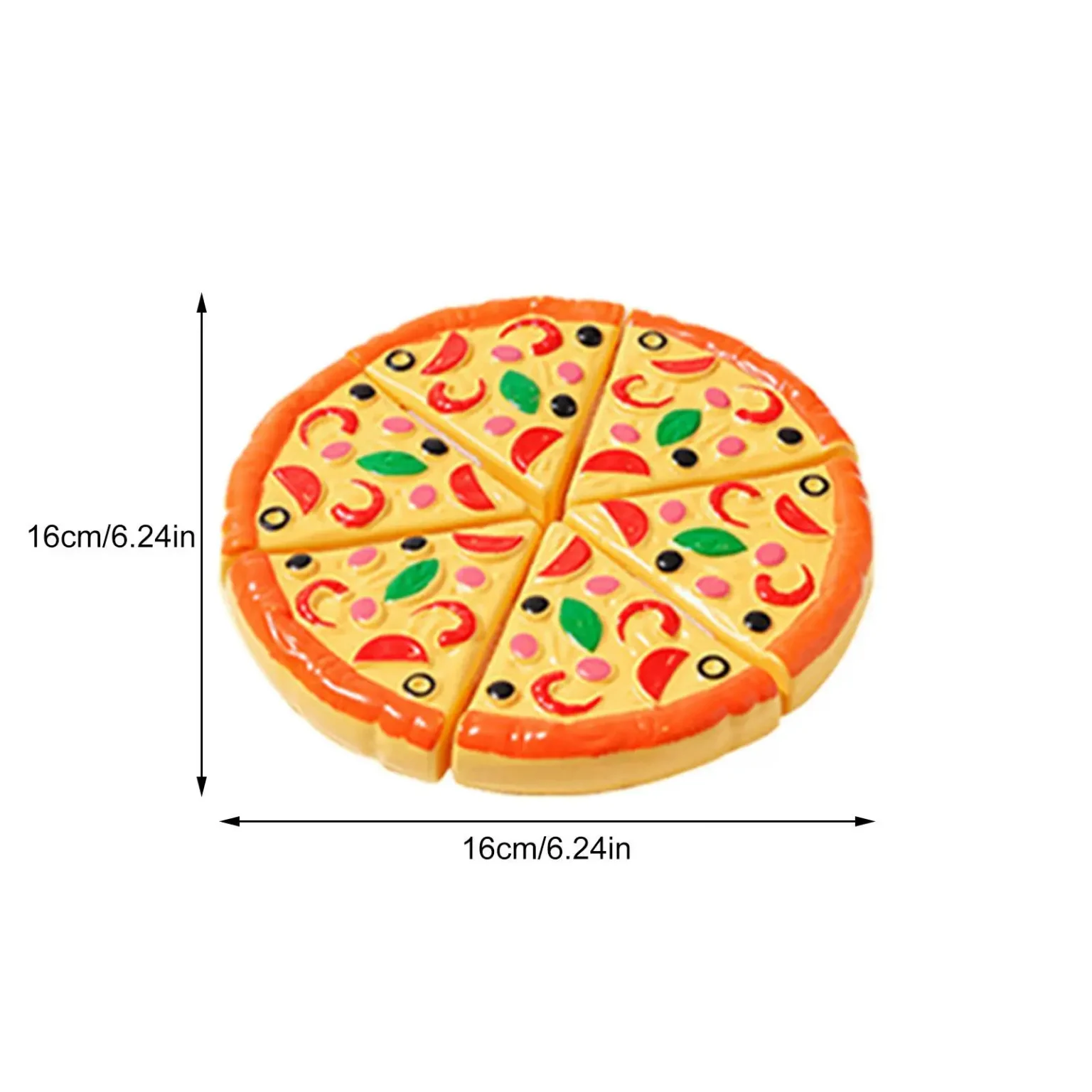 Kids Pizza Cutting Toy Simulation Plastic Pizza Dinette Child Toy Kitchen Pretend Play Food Cooking Kitchen Toys for Girls Kids 5