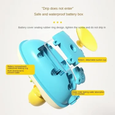 Cute Duck Electric Water Spray Bathroom Bathing Toys Baby Bath Toys Kids Bath And Shower Bathtubs Interactive Boy girl Gifts 4