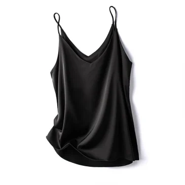 Summer Camisole Slim Vest Sexy Women Sleeveless V-Neck Gray Tee Tank Tops Female Solid Black/White Korean Crop Tops Y2k 5