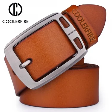 Cowhide genuine leather belts for men cowboy Luxury strap brand male vintage fancy jeans designer belt men high quality 3