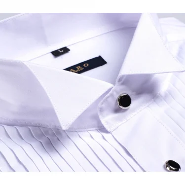 DR DARO UOMO Mens shirts white tuxedo shirt party wedding shirt 883-white 5