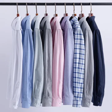 100% Cotton Oxford Men Striped Plaid Shirts Male Business Casual High Quality Long sleeve Shirt for Men Button Shirt S-6XL 7XL 3