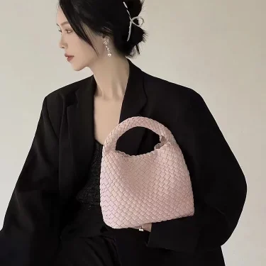 Designer luxury bag Woven tote Women's clutch bag PU women's braided bag summer bag woman festa Beach small bag low price 4