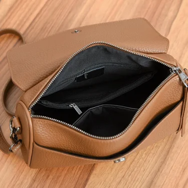 Authentic Genuine Leather Women's Shoulder Bag Fashion Retro Female Crossbody Bags Wallet Luxury Designer Brand Messenger Sac 6