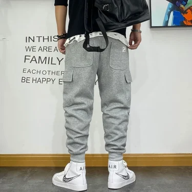 Korean Fashion Hip Hop Loose Couple Sweatpants Harajuku Harem Sports Jogging Pants Streetwear Oversized Joggers Men Clothing 3