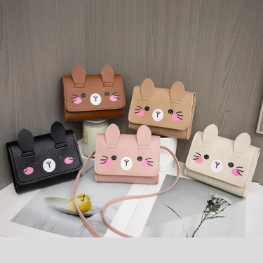 Children's Mini Handbags Hot Sale Princess Baby Girls PU Leather Small Shoulder Crossbody Bags Cute Kids Coin Purse Wallet 3