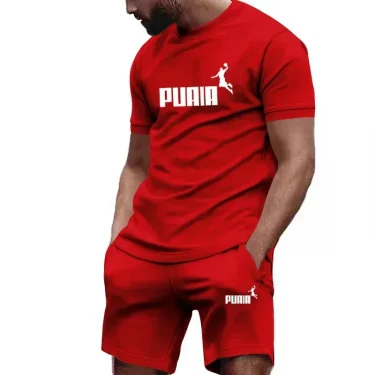 Summer Men's Sets Fashion Tracksuit Men Short Sleeve T Shirts+Sport Shorts Suit Men Casual Men Clothing Mens Joggers Sets S-4XL 5