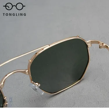 Men Steam Metal Fine Edge Polarized Sunglasses Fashion Personality Retro Women Futuristic Car Driving Travel UV400 Sun Glasses 4