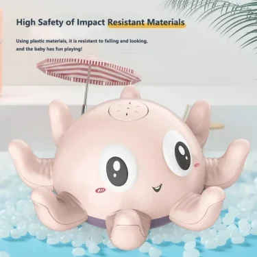Baby Bath Toys Electric Octopus Automatic Sprinkler Bathtub Toy ​Swim Pool Bathing Toys with Music LED Light For Kids Gift 3