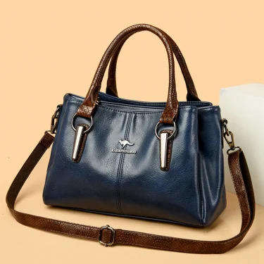 Fashion Retro Women's Handbag New High Quality Soft Leather Female Shoulder Bags Trendy Designer Girl Shopping Bag Wallet 35