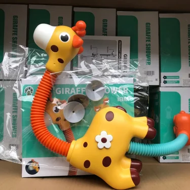 Deer Sprinkler Shower, Giraffe Scalable 360 degree Rotating Children's Shower, Shower, and Water Playing Toy 4