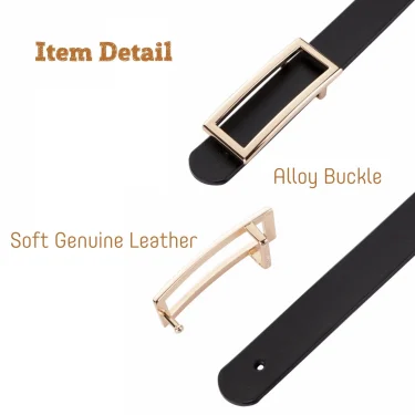Genuine Leather Belts For Women Belt Female Metal Buckle Belt Straps Waistband For Jeans Dress 4