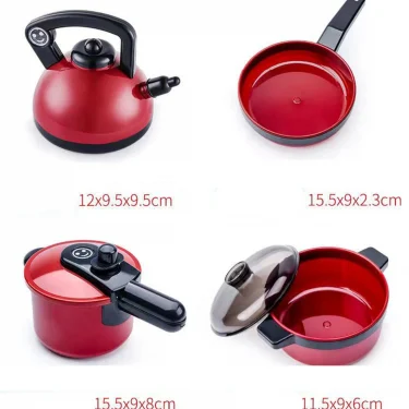 Children's Educational Simulation Play House Kitchen Toy set Girl Simulation Cooking Tableware Set Gifts Toys for Girls 5