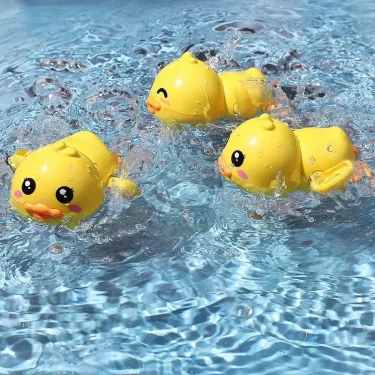 Baby Bath Toys Kids Swimming Clockwork Dolls Play Water Fun Bathing Cute Funny Children Bathroom Shower Bathtub Animals Toy 5