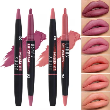 Waterproof Matte Lipliner Pencil Nude Purple Lipstick Pen Matte Velvet Lip Liner Pen Contour Make Up Sexy Lasting Lips Cosmetics 5