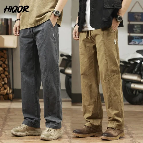 Men Cargo Pants Spring New In Straight Tube Outdoor Work Workwear Hombre Baggy Casual Pant Y2k Male Trousers For Men 1