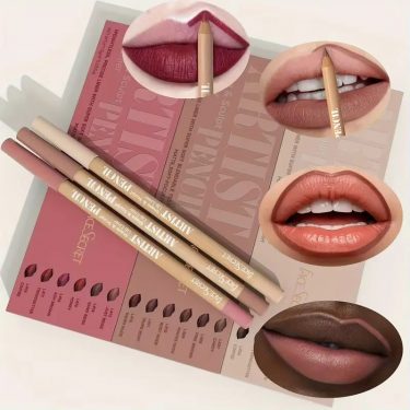 18 Color Face Secret Artist Shape Sculpt Lip Liner Pencil Weightless Precise Liner with Super Soft Blendable Texture Matte Soft