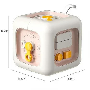 6 in 1 Montessori Educational Toys Sensory Busy Board Baby Practice Skills Drawer Cube Fidget Educational Toys for Girl Boy 6