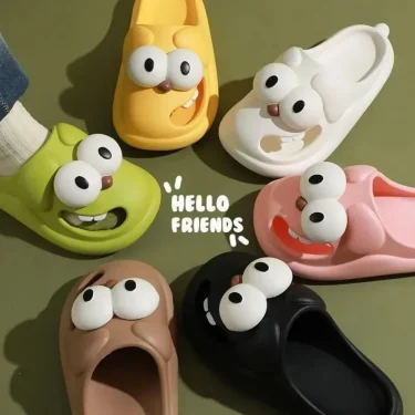 Hole Shoes for Outdoor Wear Closed-Toe Slippers Women's Cute Cartoon Sandals Home Non-Slip Summer Indoor Women's Summer 4