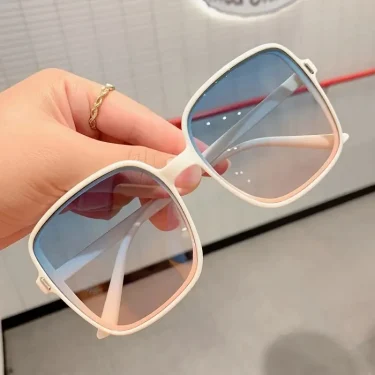 Sunglasses Women Fashion Gradient Glasses Square Large Frame Cycling Glasses Outdoor Sun Glasses Oversized 3