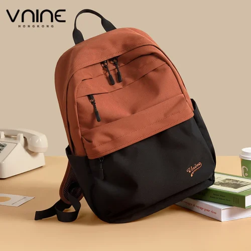 VNINE backpack for female college students, new middle and high school student backpack, computer bag, outdoor travel 1